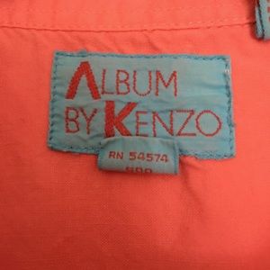 Rare 90's Album by Kenzo pink button up tank!